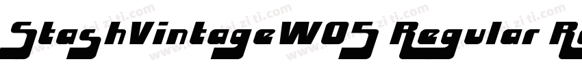 StashVintageW05 Regular Regular字体转换